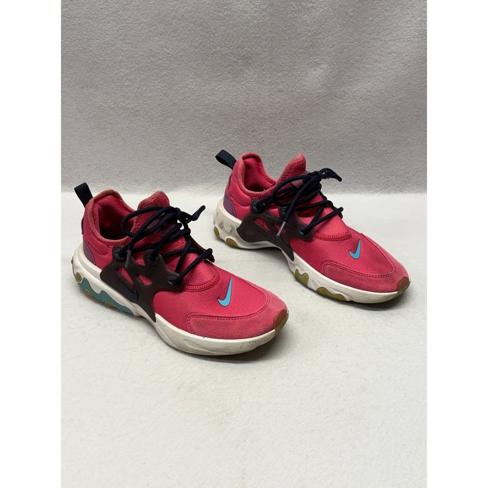 Nike React Presto Pink Blue Purple Running Shoes AV2605-600 Mens 6.5 Womens 8